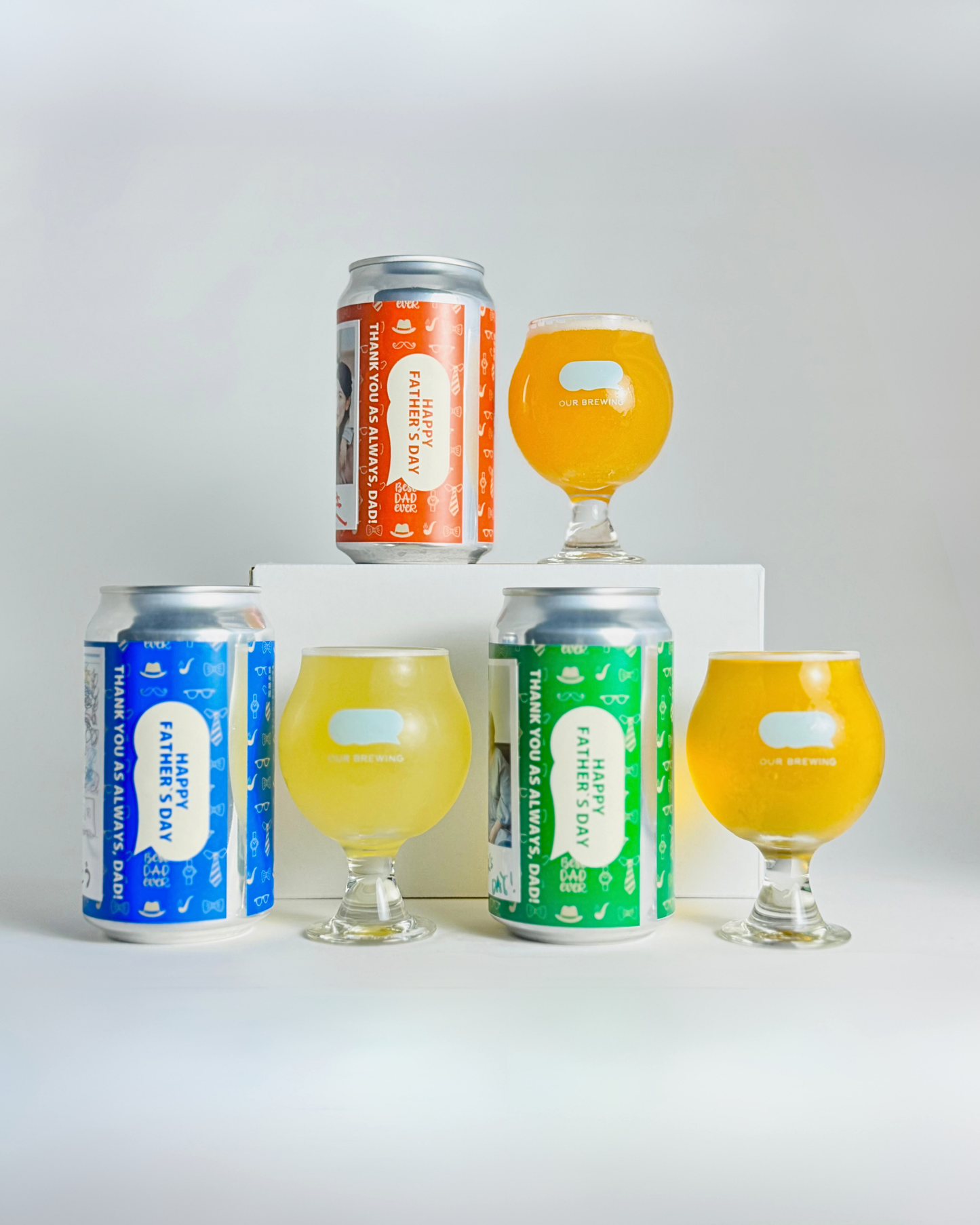 父の日オリジナルビールセット【商品説明より画像データをお送りください】